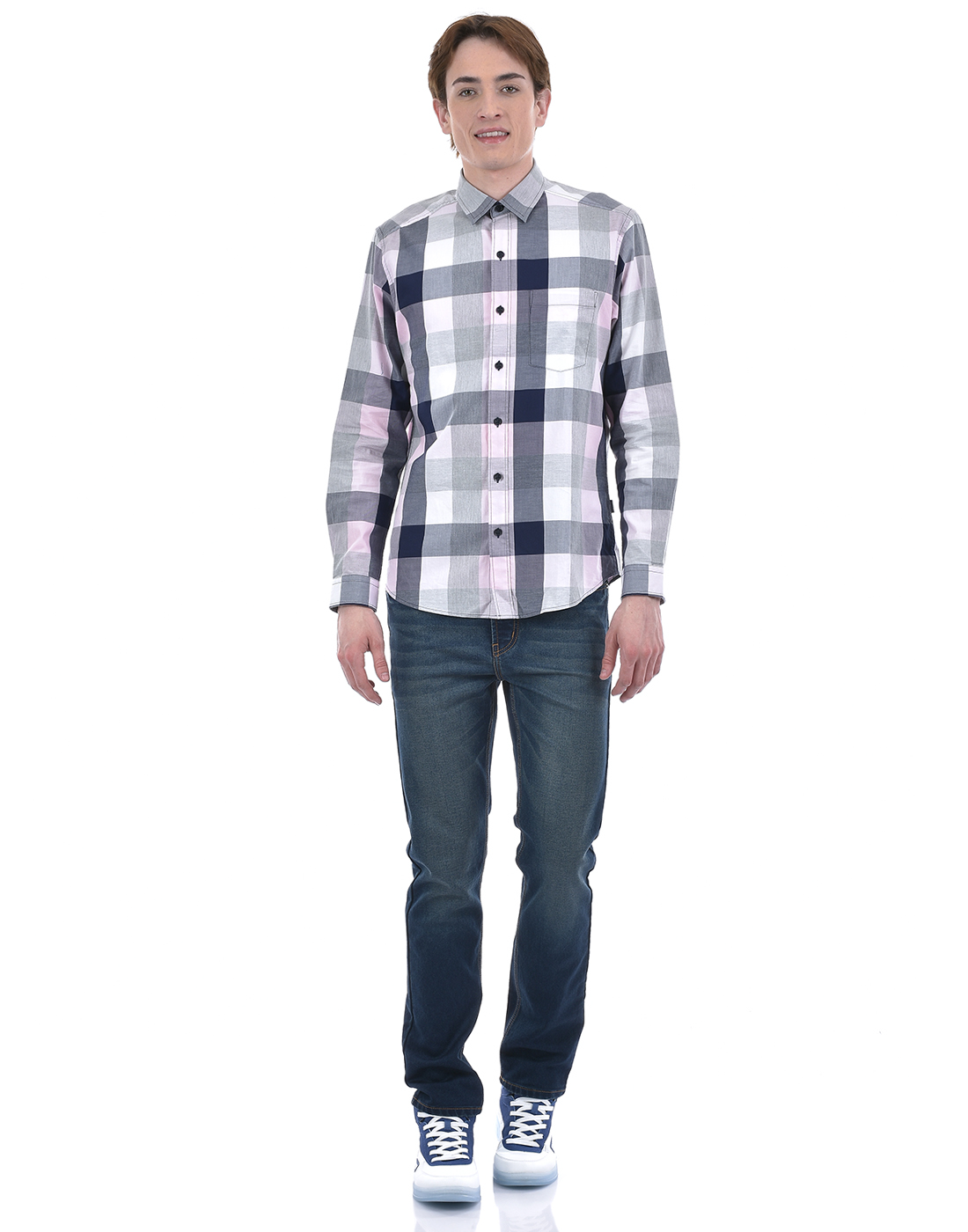 Numero Uno Men Solid Blue Jeans